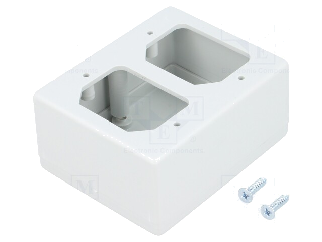 Behuizing: specialistisch; X: 55mm; Y: 68mm; Z: 32mm; ABS; grijs Behuizing: specialistisch; X: 55mm; Y: 68mm; Z: 32mm; ABS; grijs